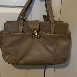Talbots Large Leather Handbag-Beige-(Spring/Summer Bag)